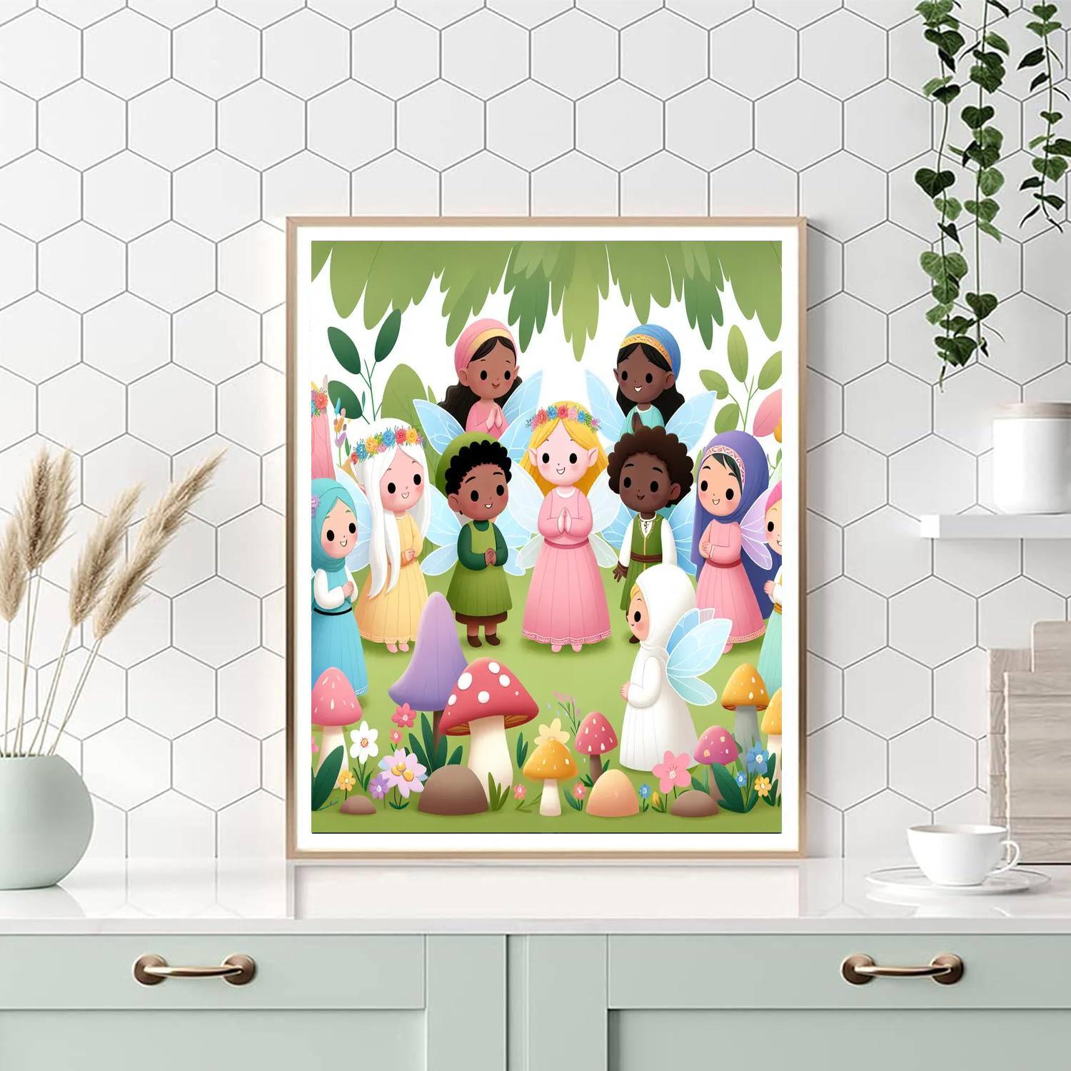 Fairy Garden Gathering Paint By Number