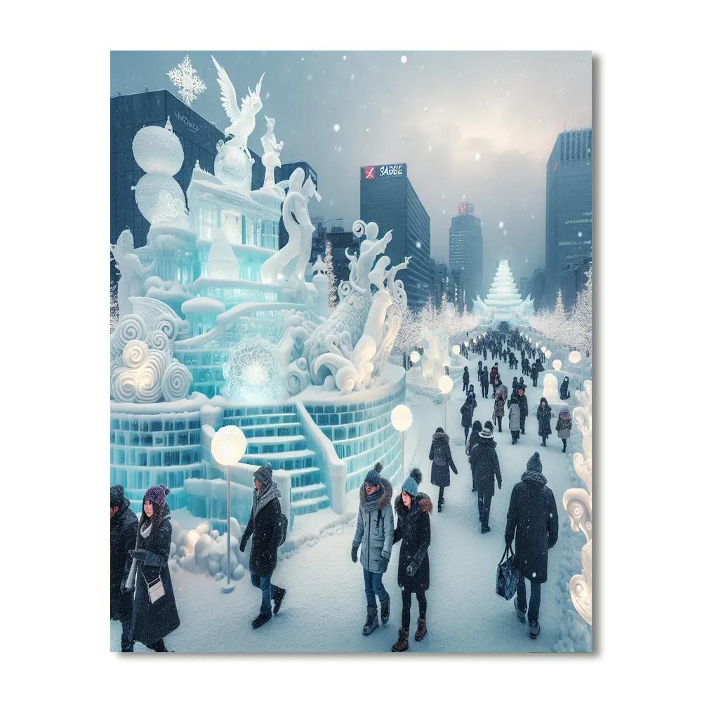 Snow & Ice Festival - Sapporo Paint By Numbers Kits