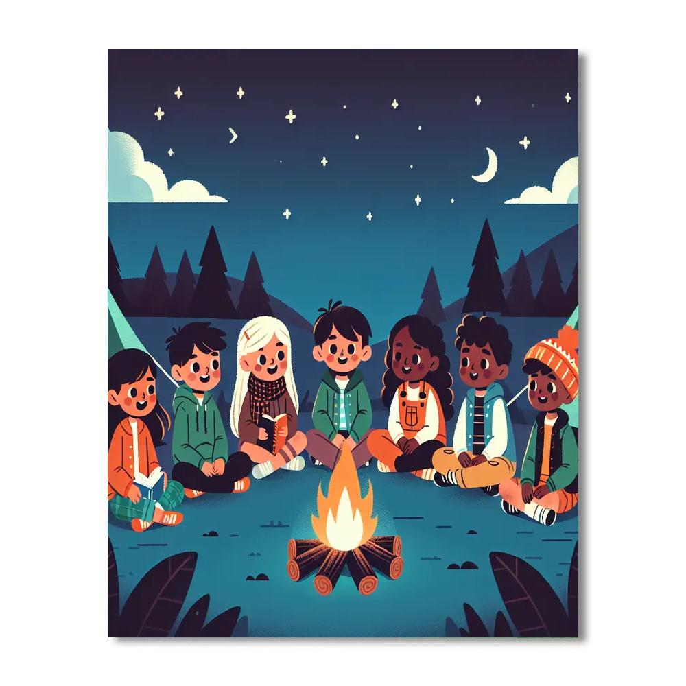 Starlit Storytime Safari Painting By Numbers Kit