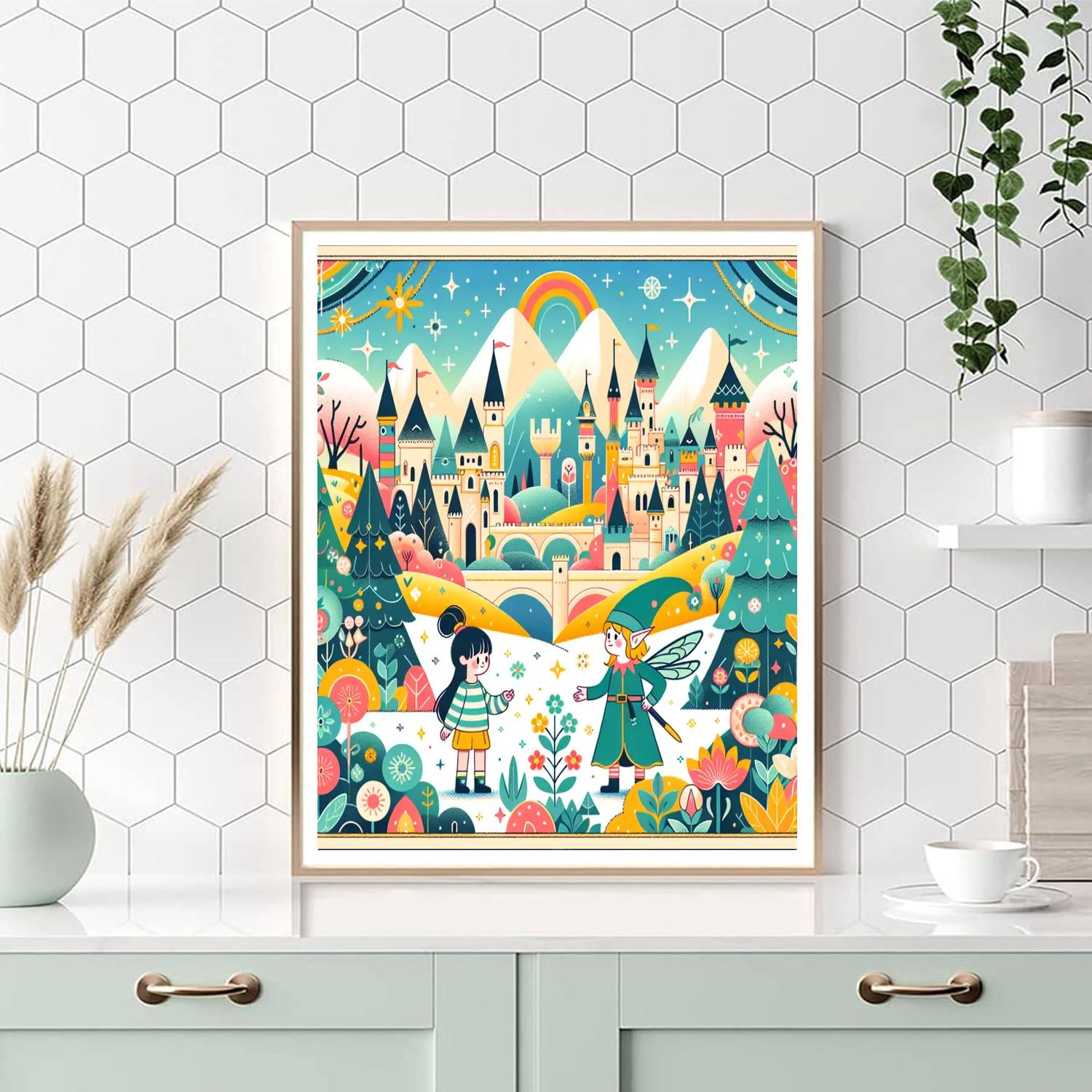 Magic Fairy Tale Adventure Painting Number Kit