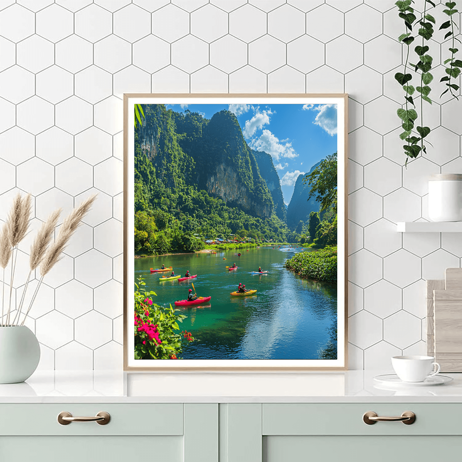 Vang Vieng Numbered Painting Kits