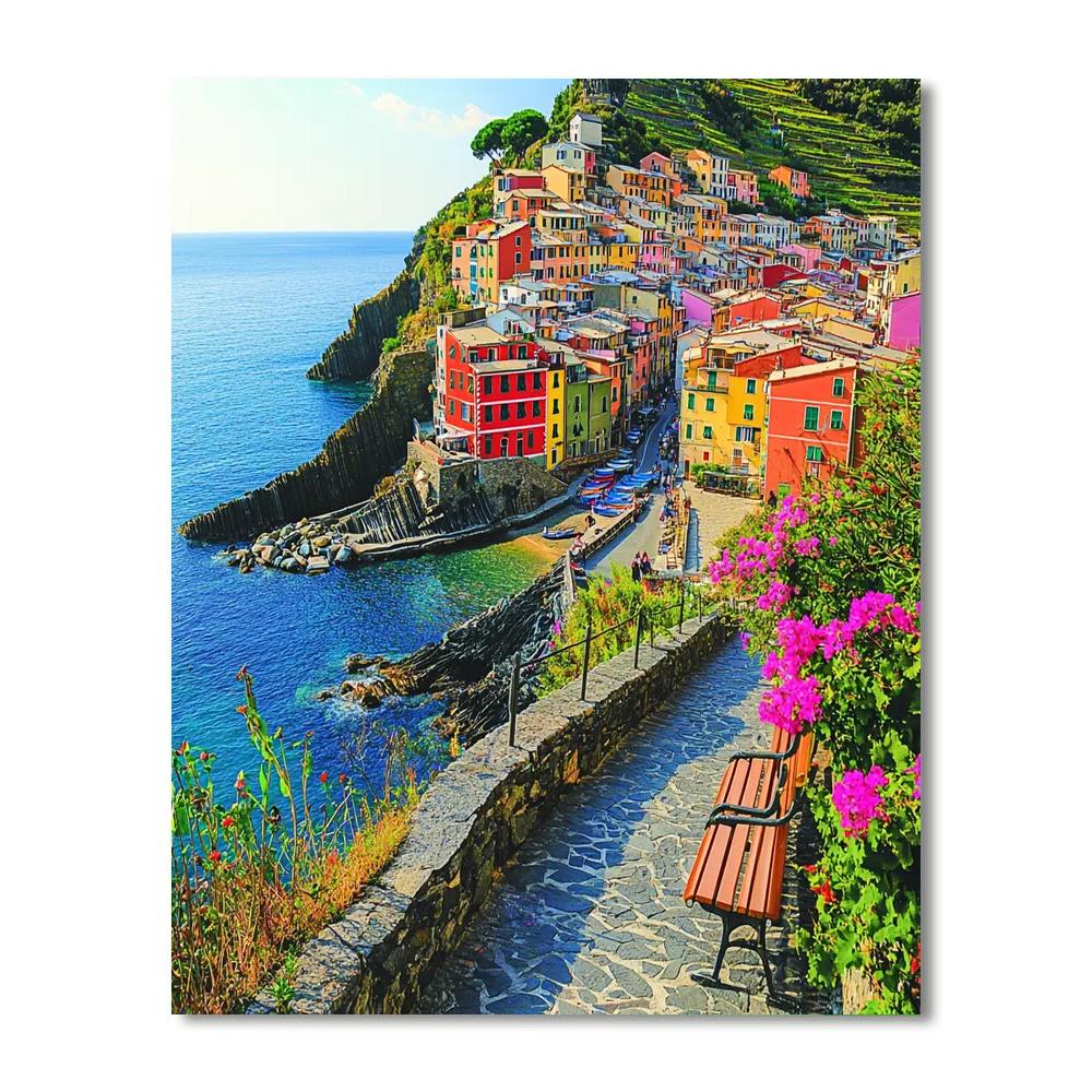 Hiking In Cinque Terre Paint By Color