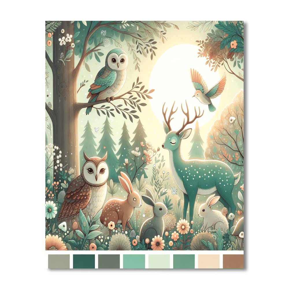 Enchanted Forest Gathering Numbered Painting Kits