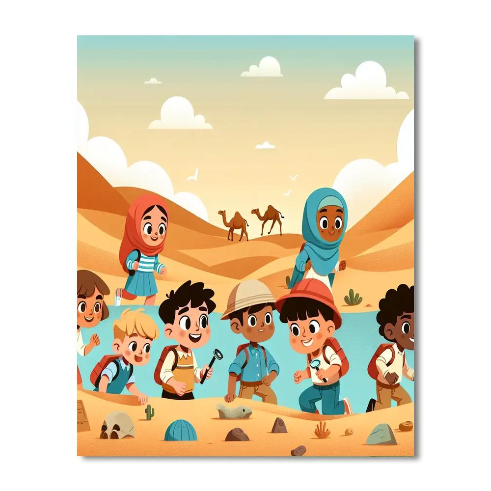 Desert Safari Quest Painting Number Kit