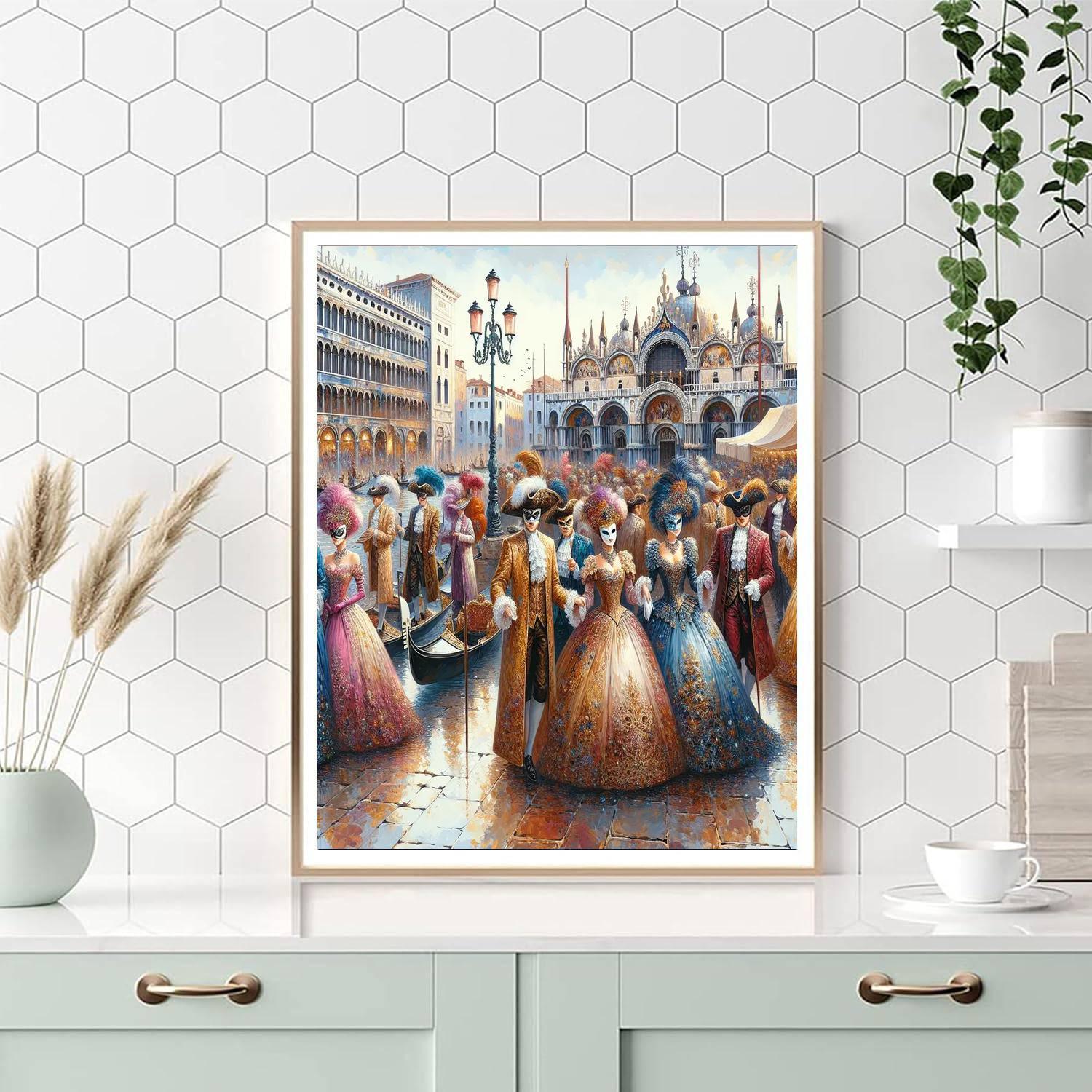 Venice Carnival - Venice Number Painting