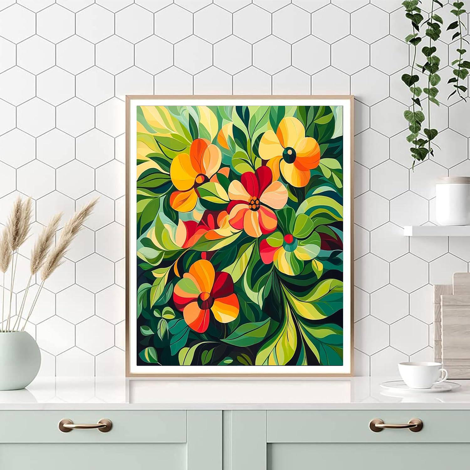 Frida Kahlo Inspired Heart Of Nature  Paint By Number