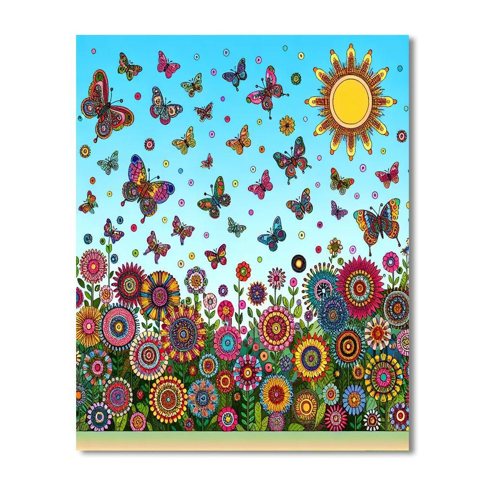 Lovely Little Garden Painting By Numbers Kit