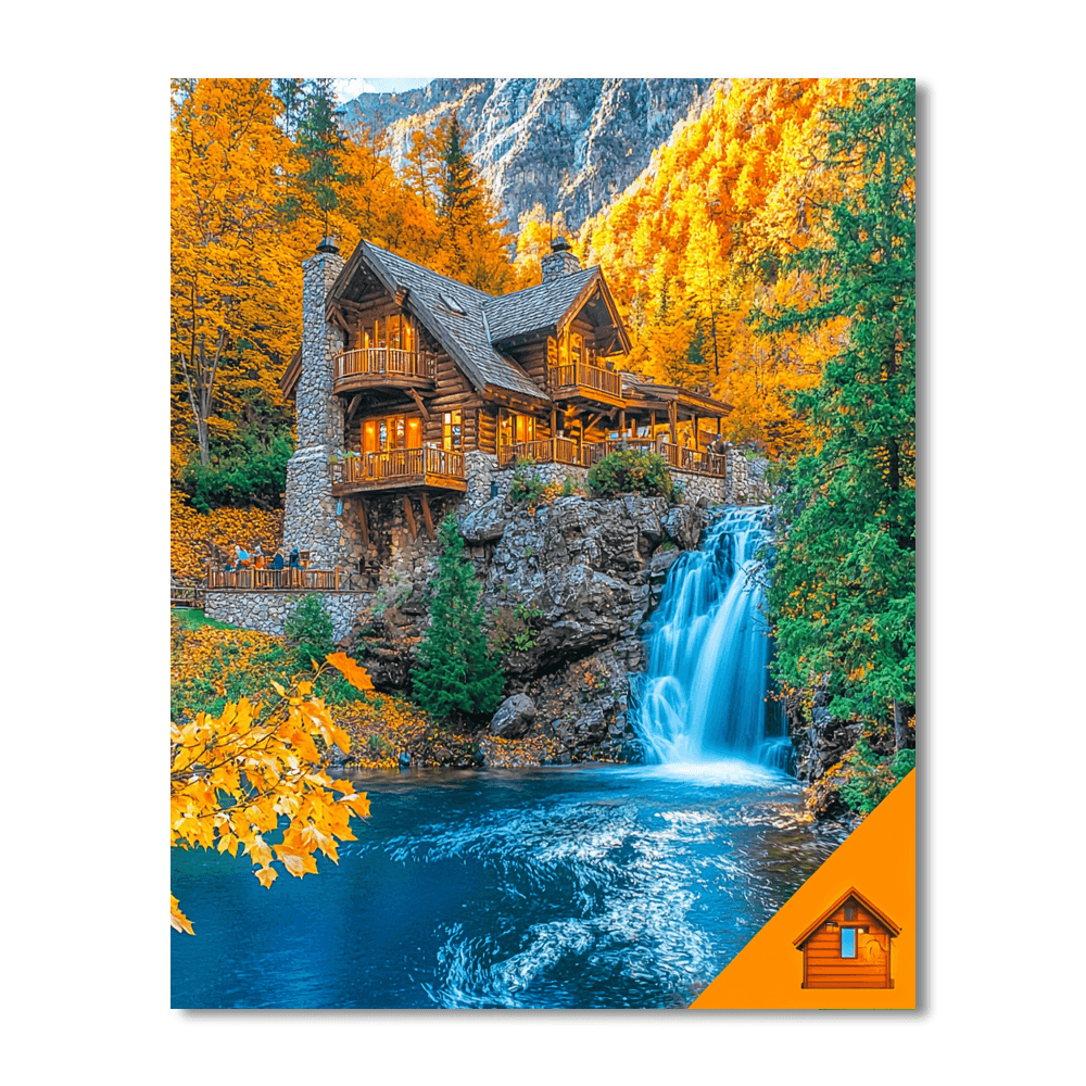 Fallingwater Number Painting