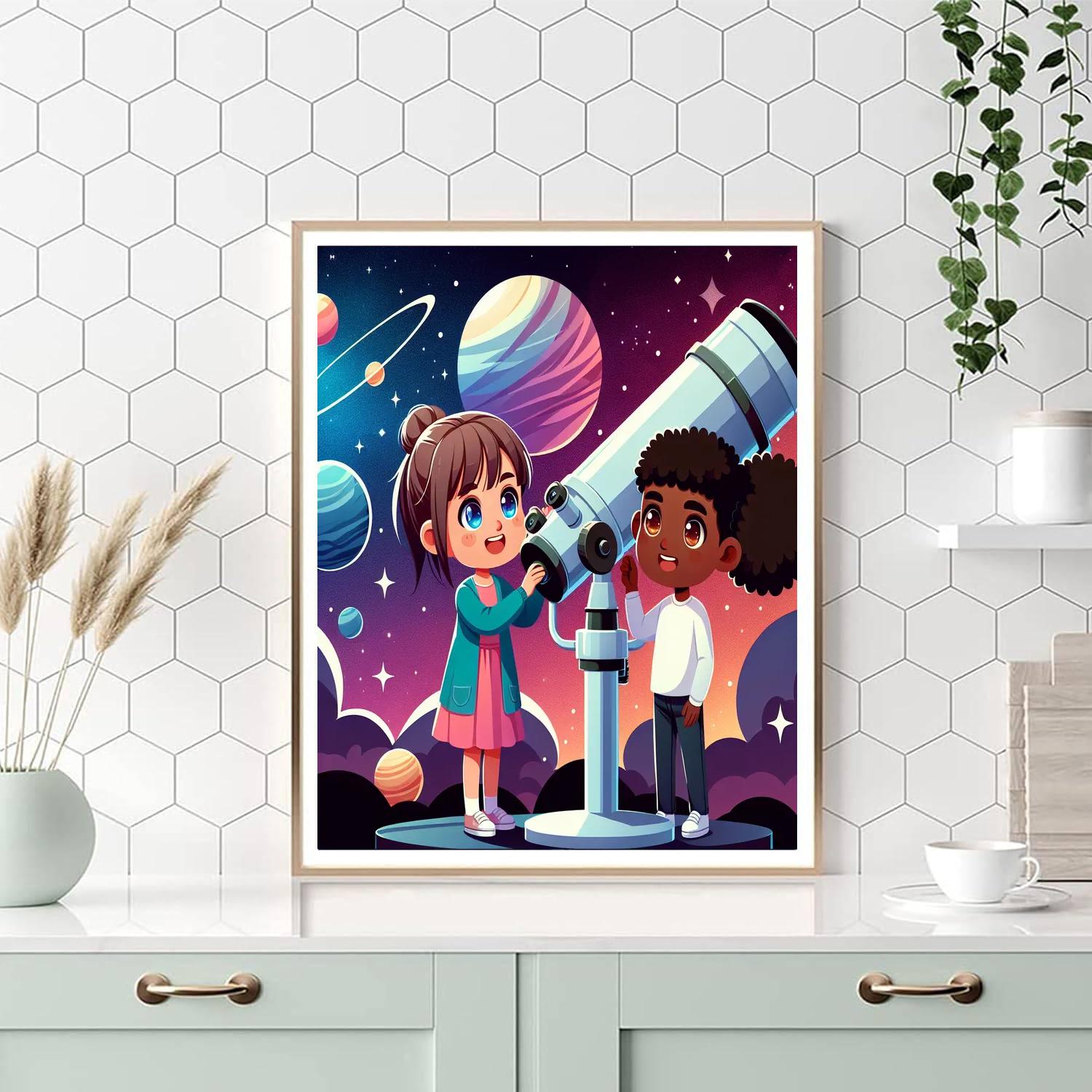 Celestial Stargazer’s Observatory Numbered Painting Kits