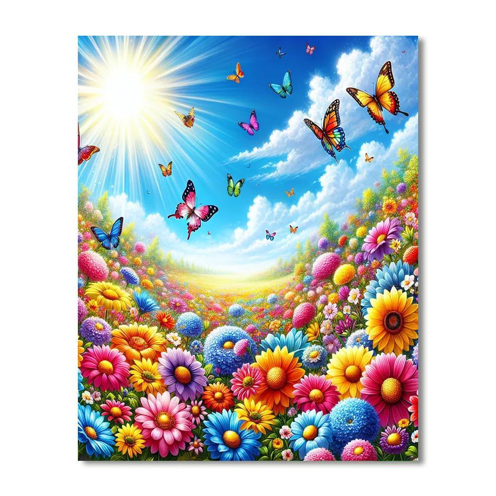 Sunny Spring Day Painting Number Kit