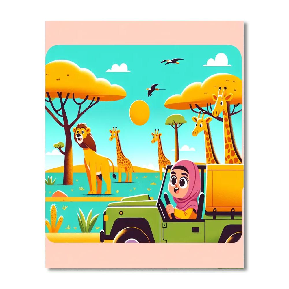 Savanna Adventure Safari Number Painting