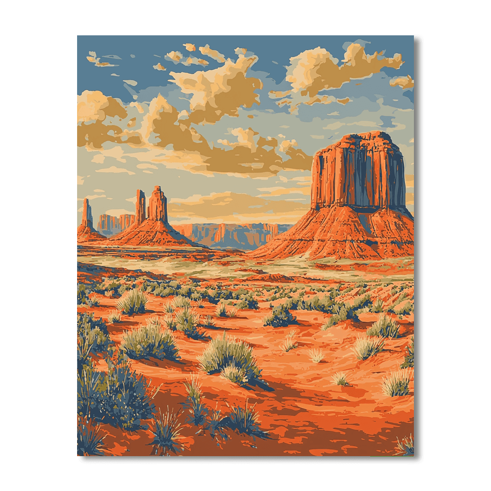 Monument Valley Navajo Tribal Park Paint By Numbers