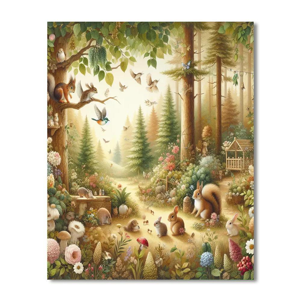 Charming Little Critters Paint By Numbers