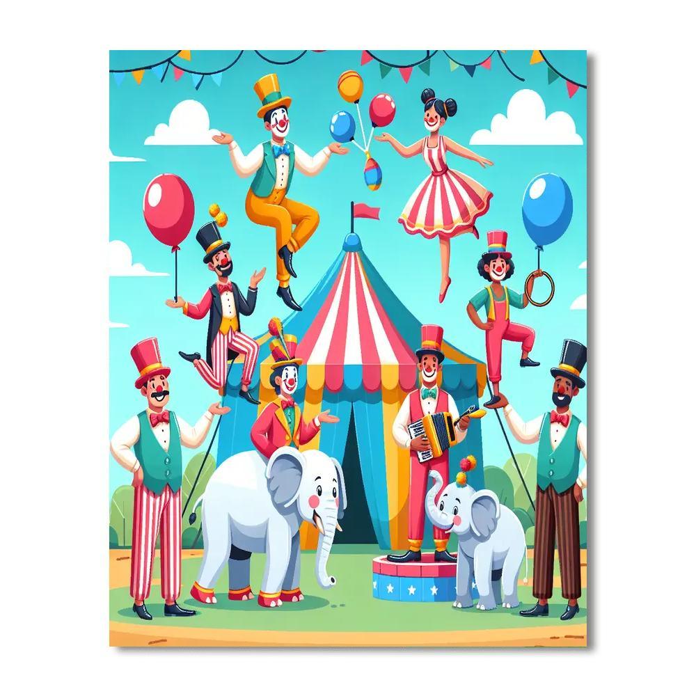 Fun At The Circus Paint By Numbers Kits