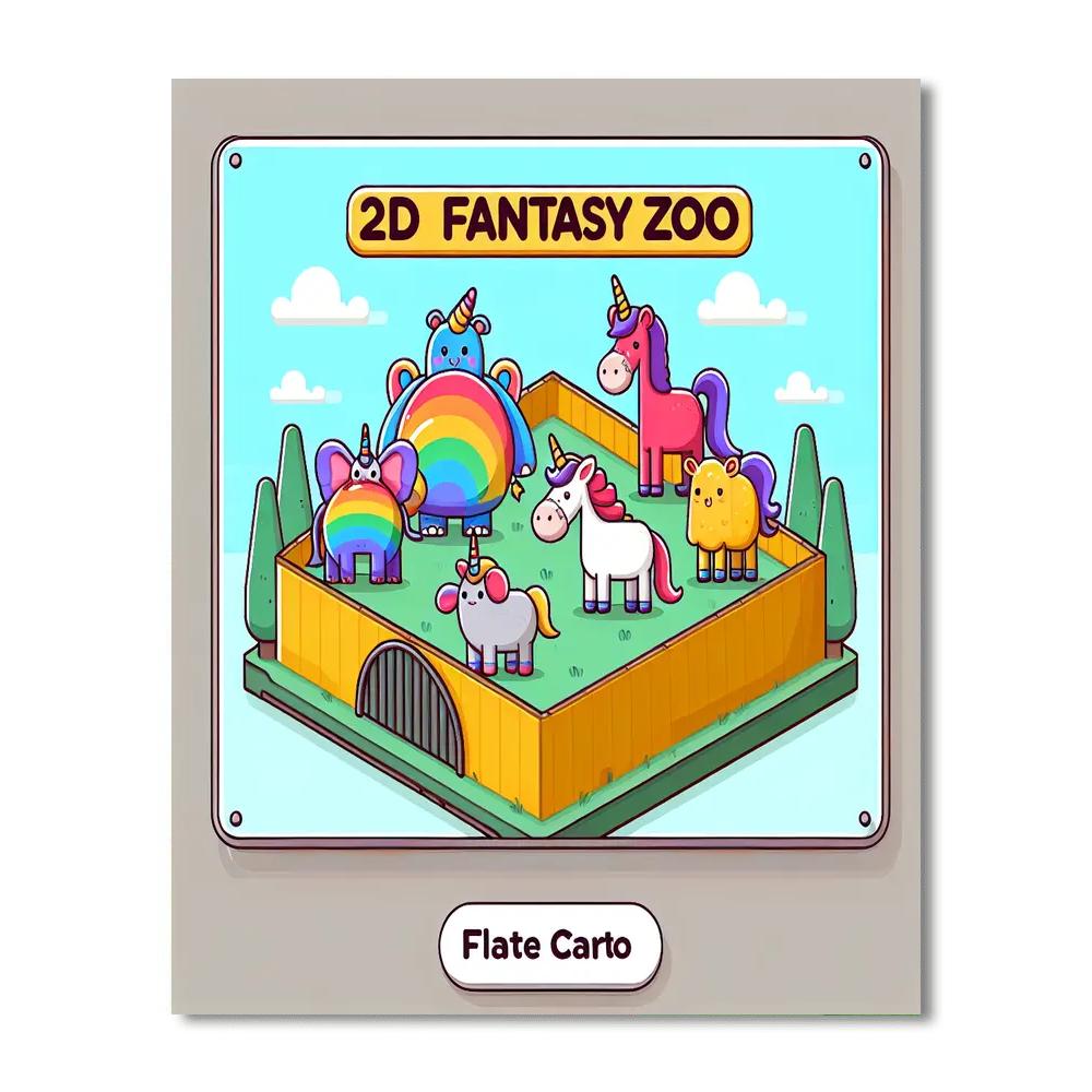 Fantasy Zoo Fun Paint By Numbers Art