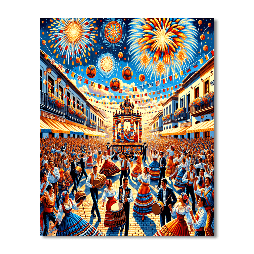 La Patum De Berga - Spain Painting By Numbers Kit