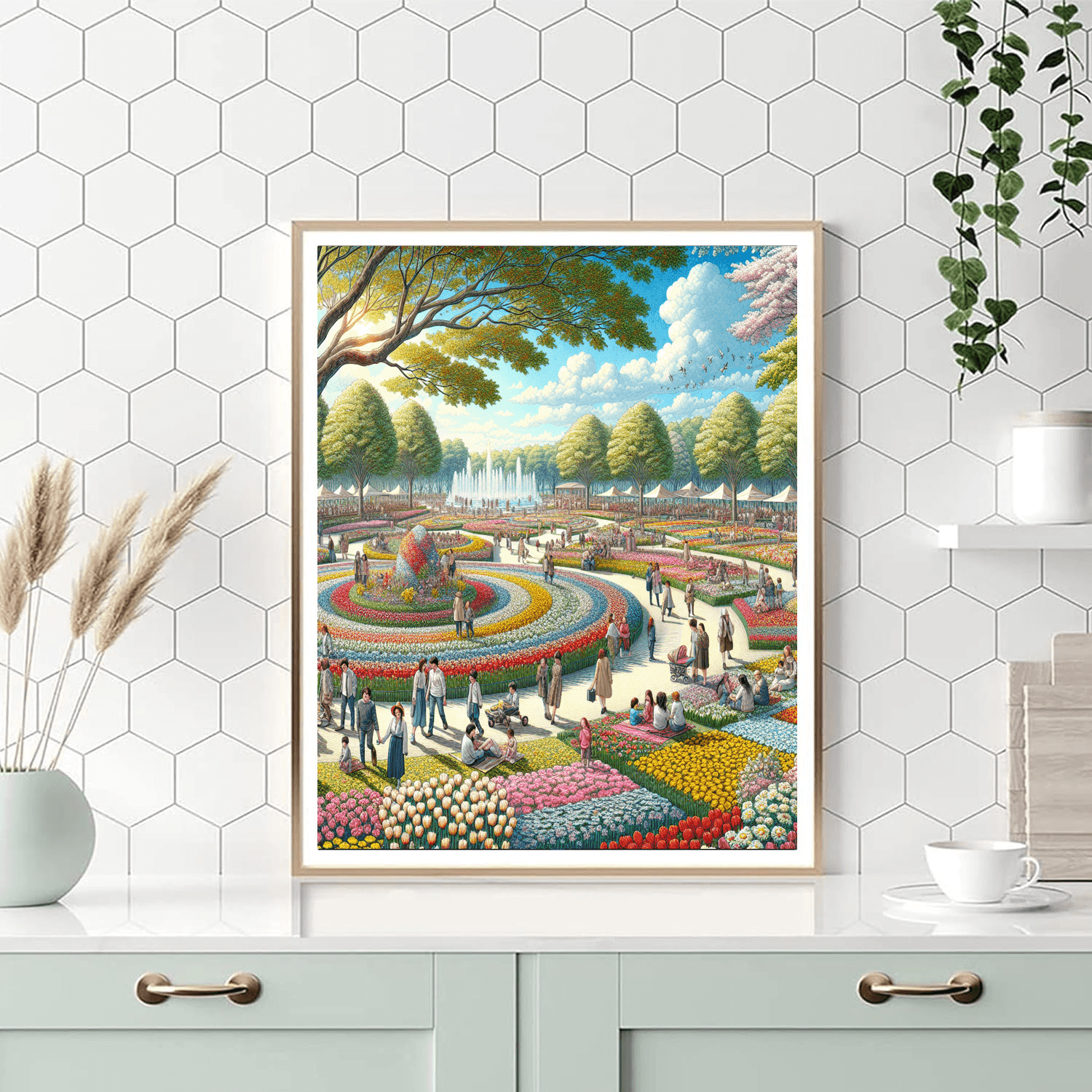 Floriade - Canberra, Australia Painting By Numbers Kit