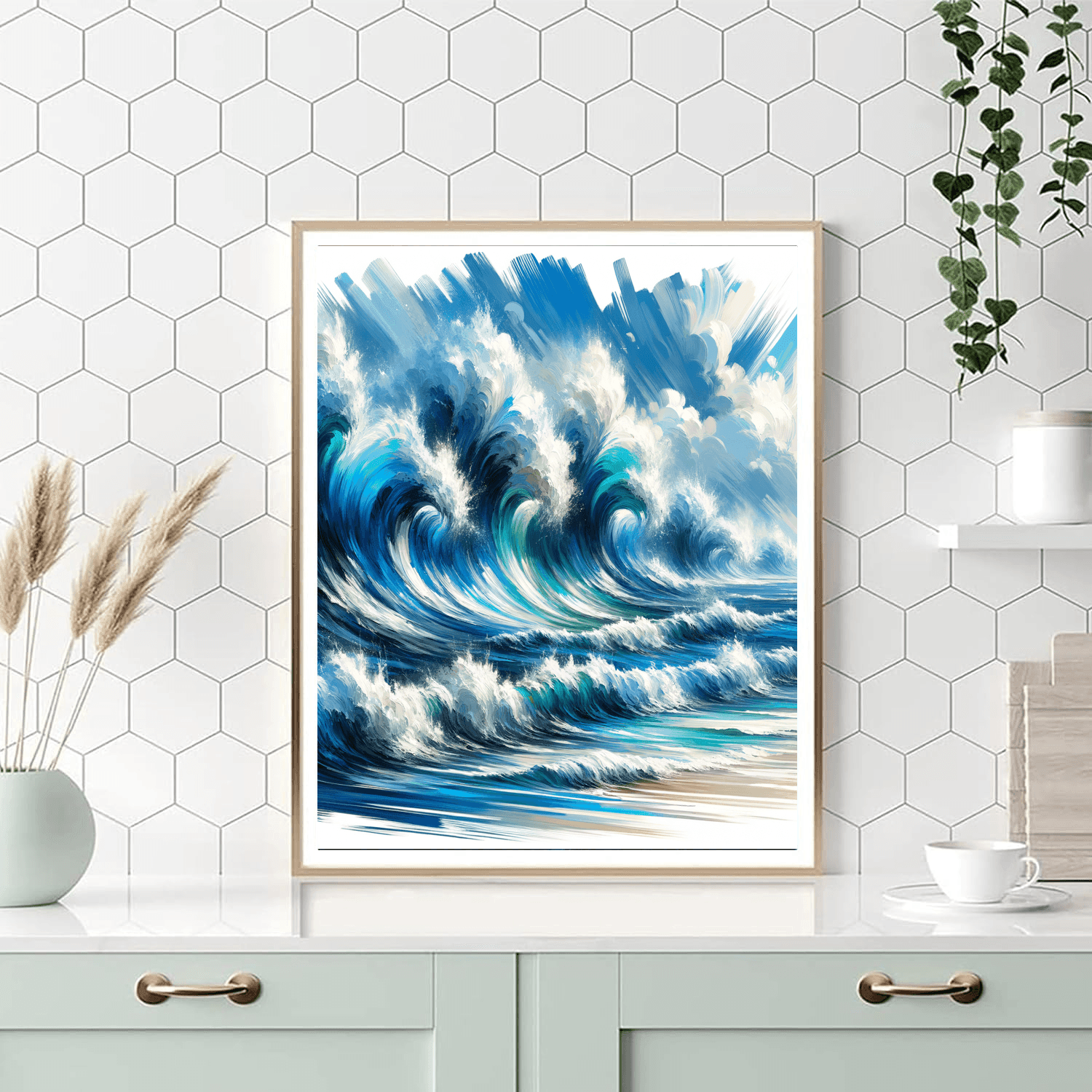 Dancing Waves Painting Number Kit