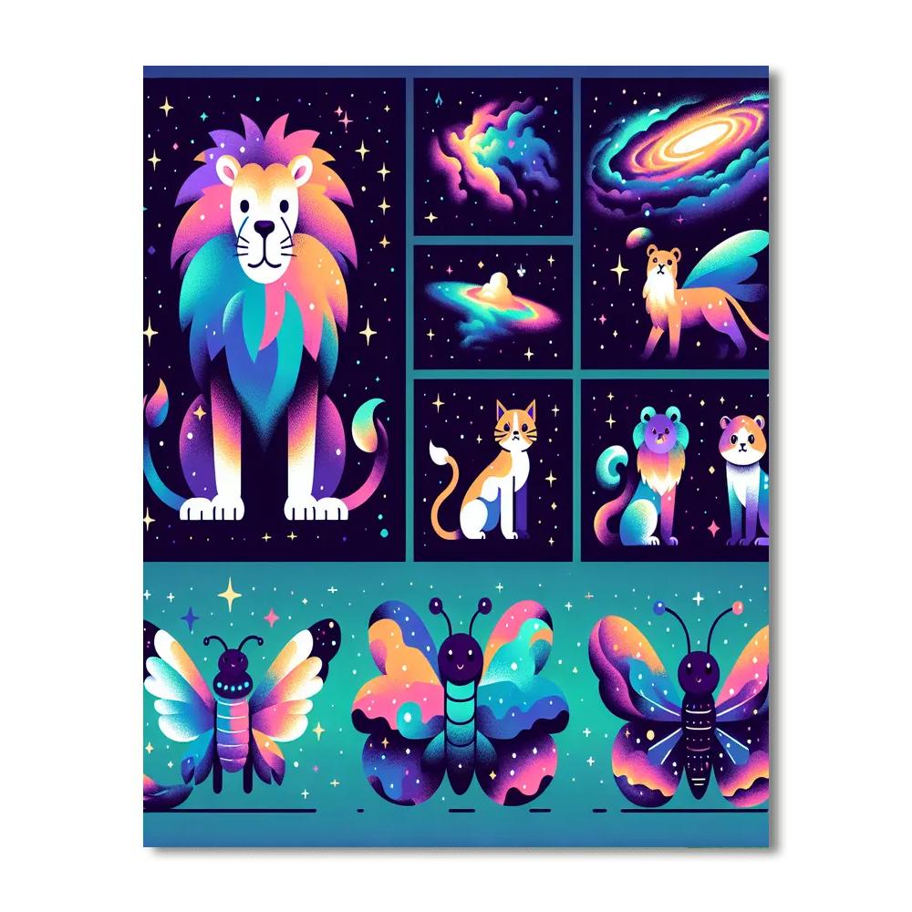 Galaxy Zoo Adventure Number Painting