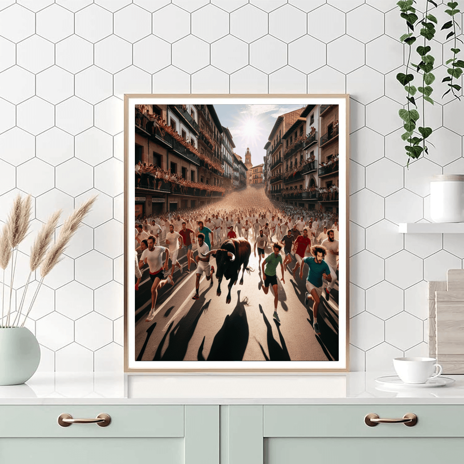 San Fermin Running Of The Bulls - Spain Paint By Numbers Art
