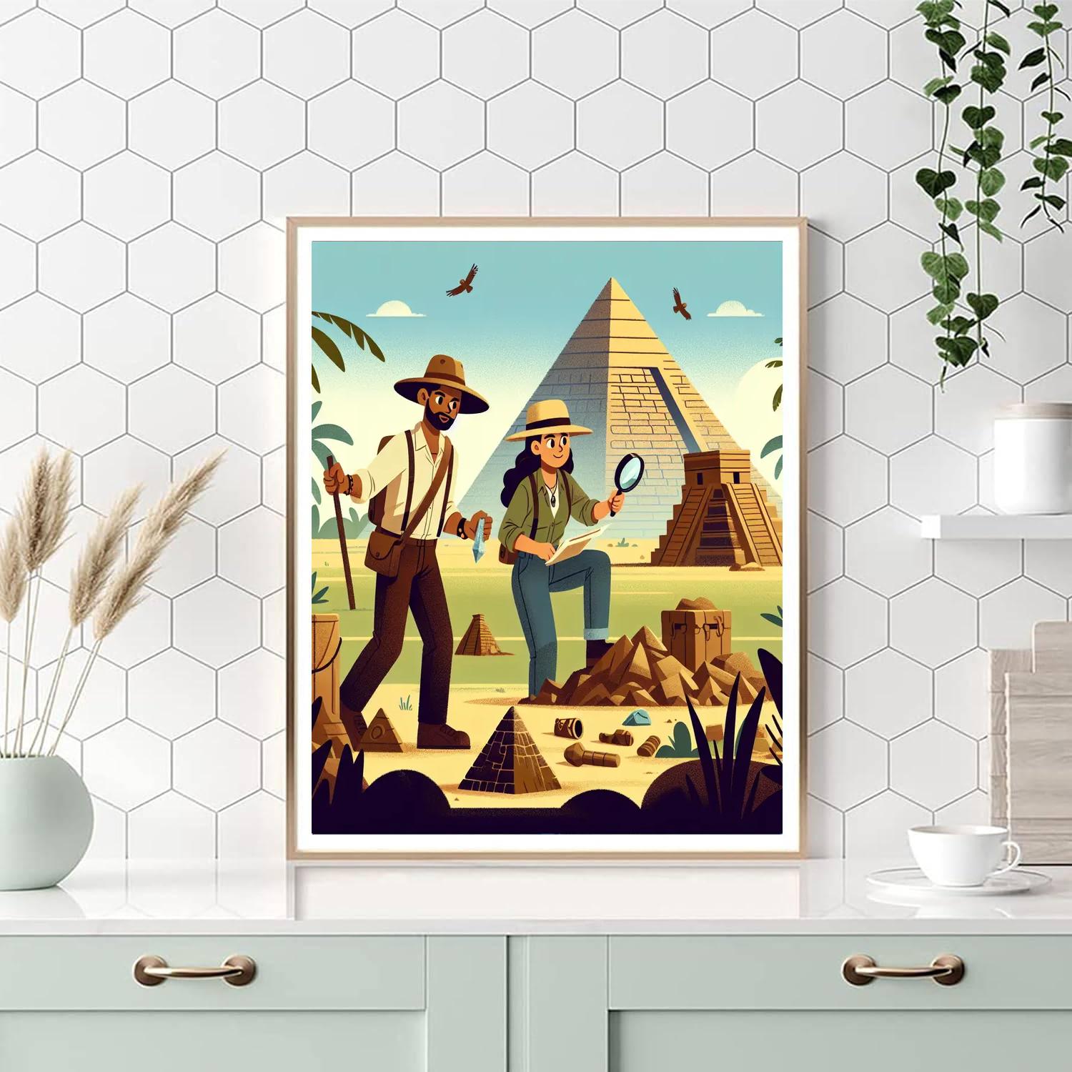 Ancient World Adventure Painting Number Kit