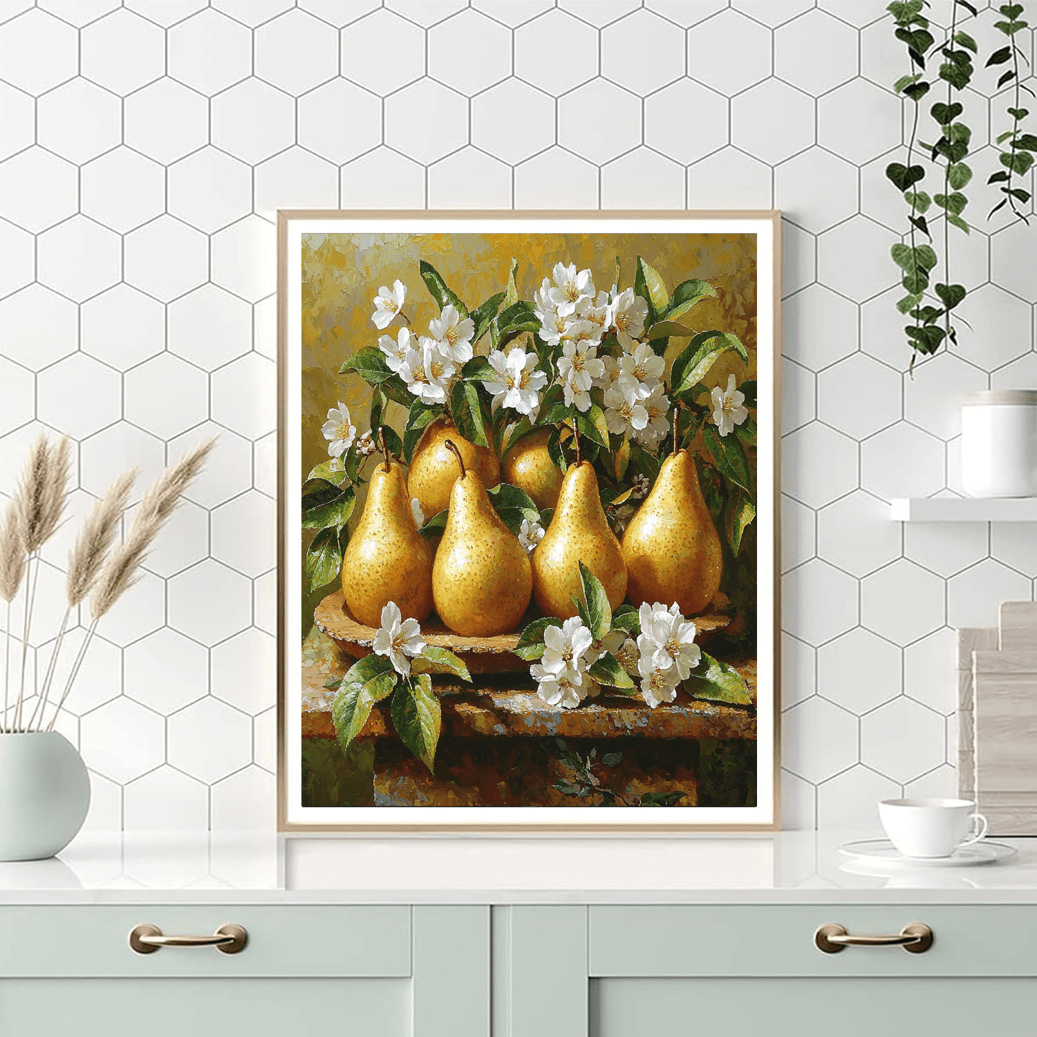 Paul Cézanne Inspired Still Life With Pears  Paint By Numbers