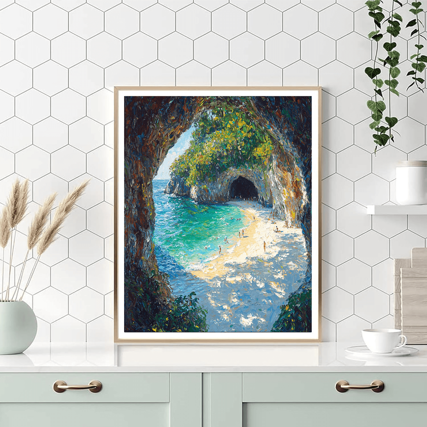 The Hidden Beach Of Marieta Islands DIY Paint By Numbers