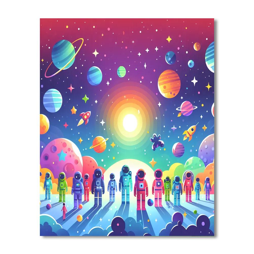 Space Ranger's Adventure Painting By Numbers Kit