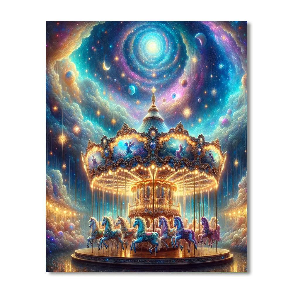 Celestial Carousel DIY Paint By Numbers