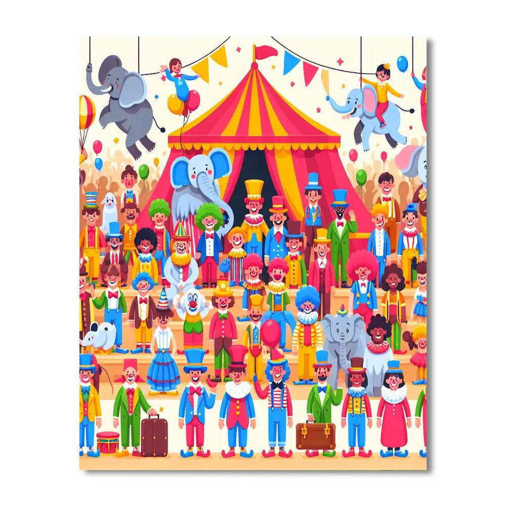 Circus Wonder Paint By Numbers Art