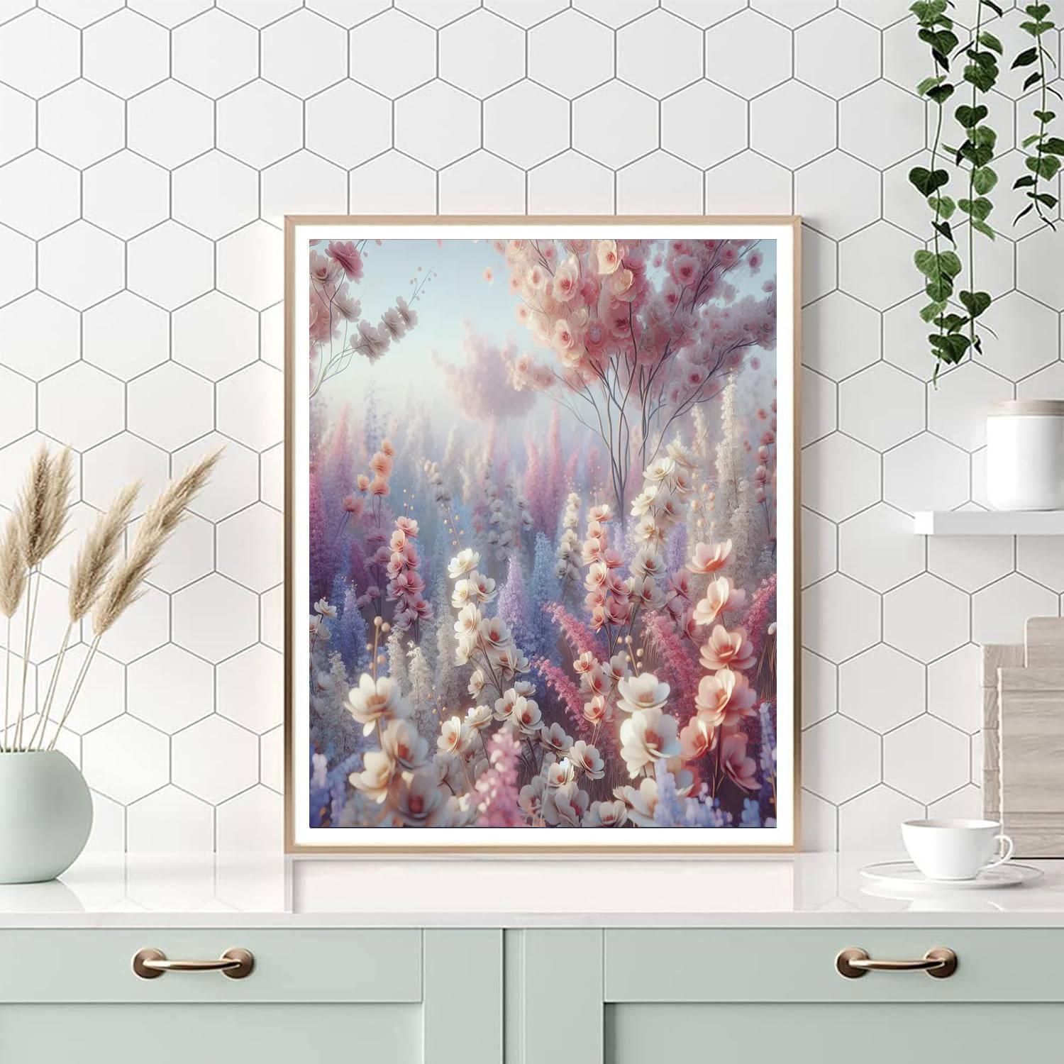 Dreamy Floral Reverie DIY Paint By Numbers