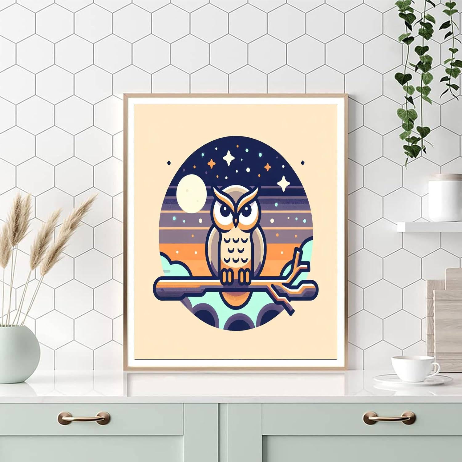 Wise Owl's Wisdom Numbered Painting Kits
