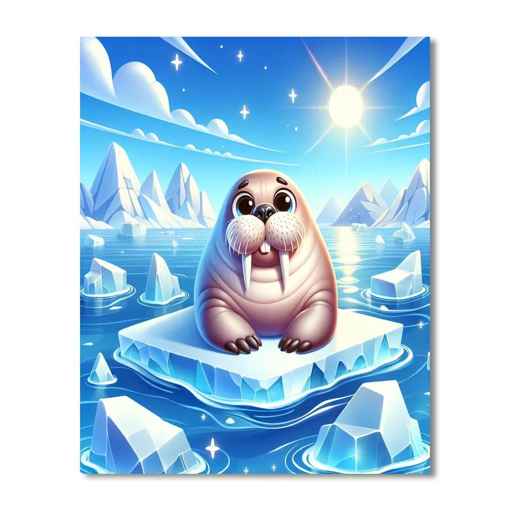 Wonderful Walrus Numbered Painting Kits