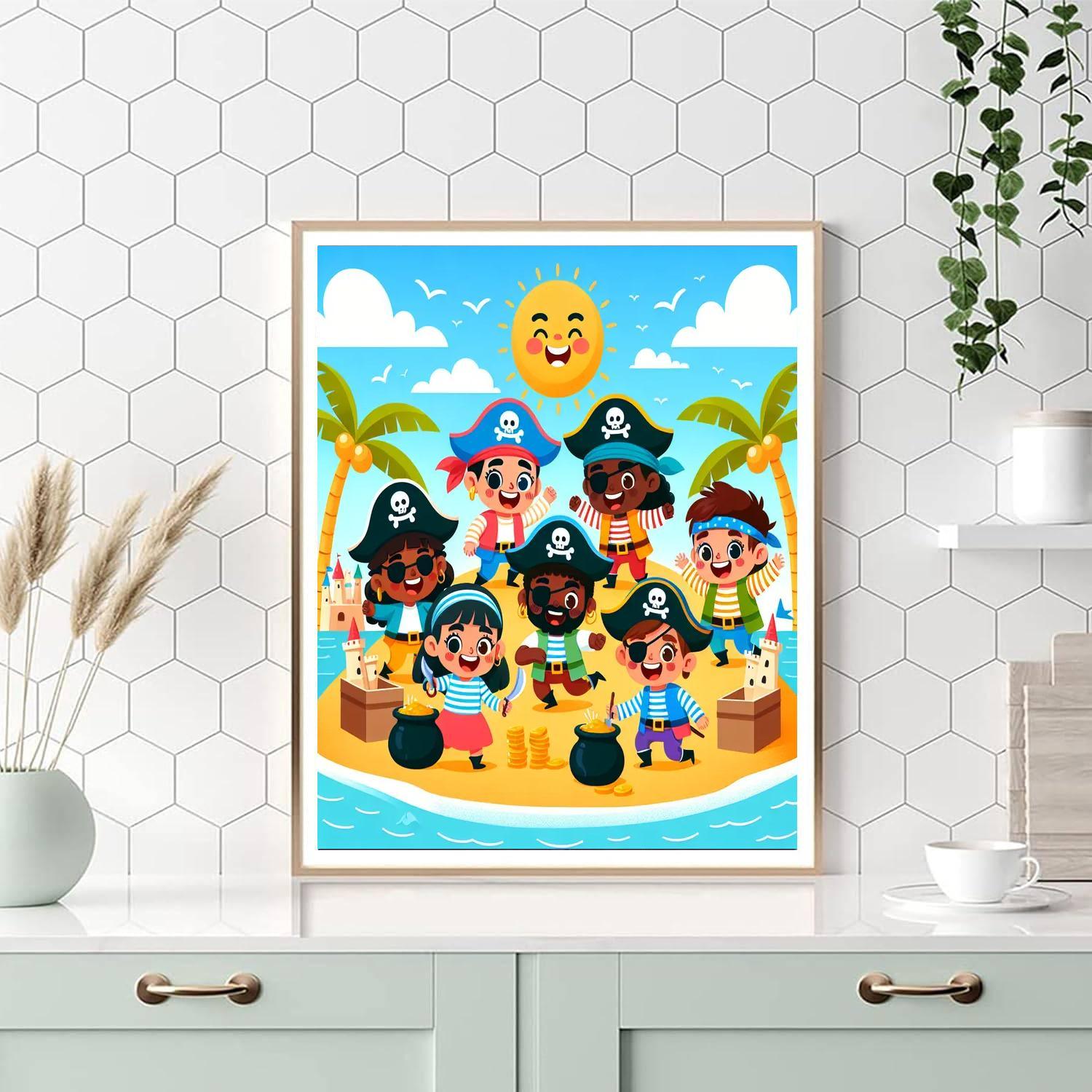 Pirate Playtime Number Painting
