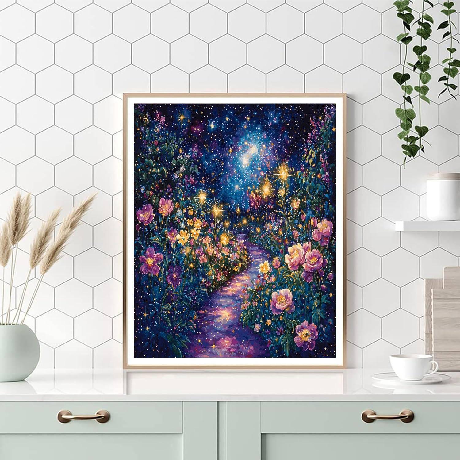 Georges Seurat Inspired Celestial Garden Of Lights  Paint By Numbers Kits