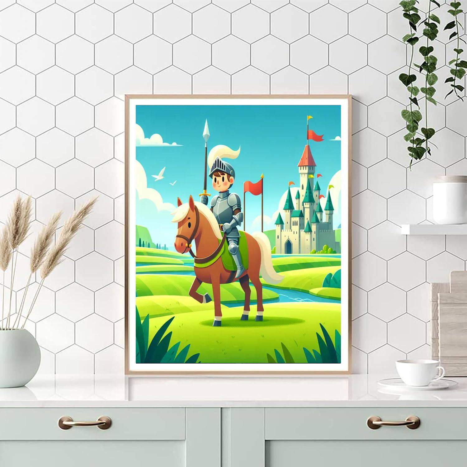 Courageous Knights Tale Paint By Numbers Art