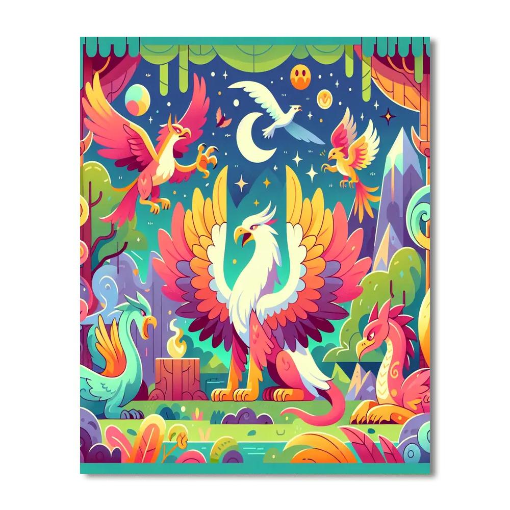 Mythical Creature Odyssey Painting By Numbers Kit