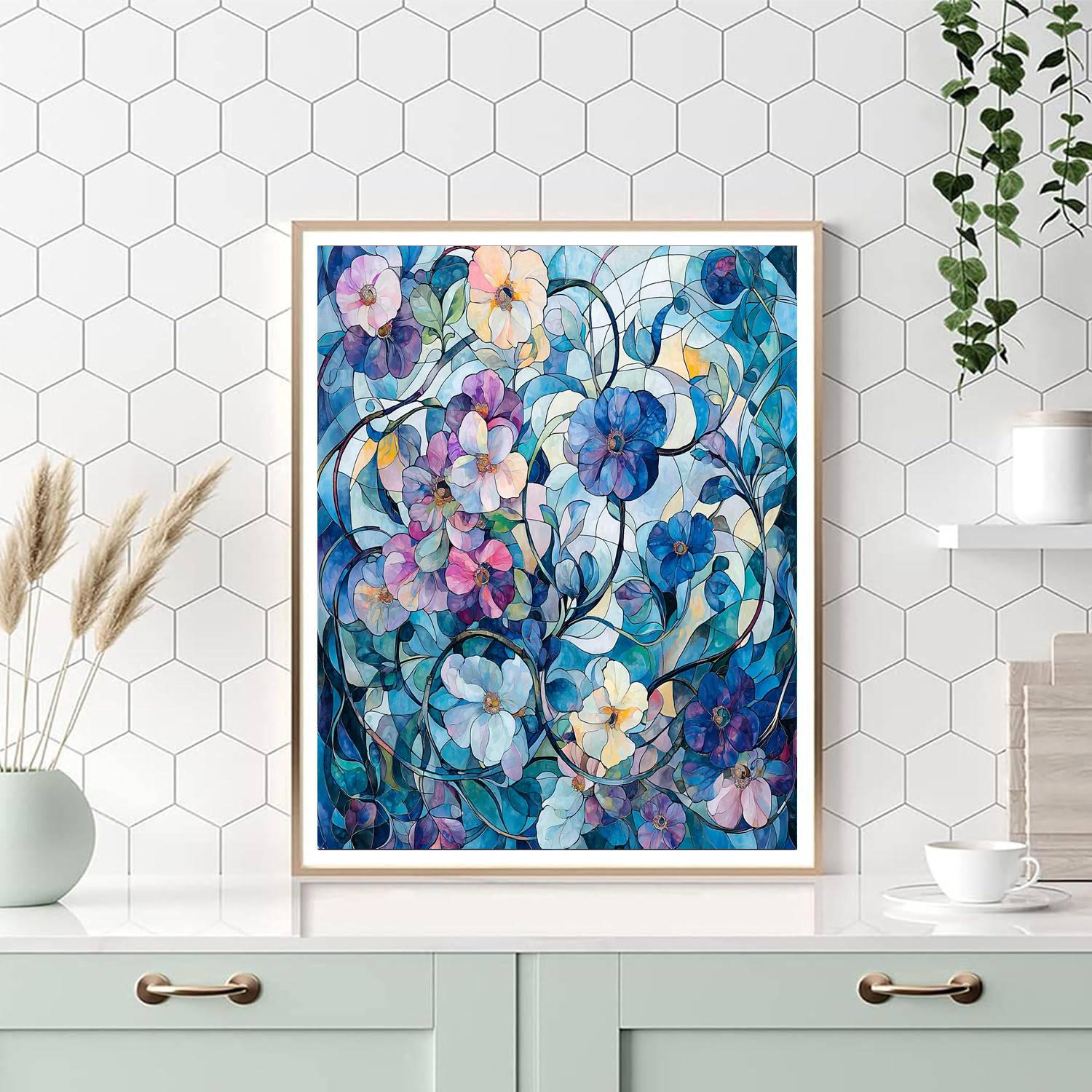 Alphonse Mucha Inspired Chasing Dreams Through Nature  Paint By Number