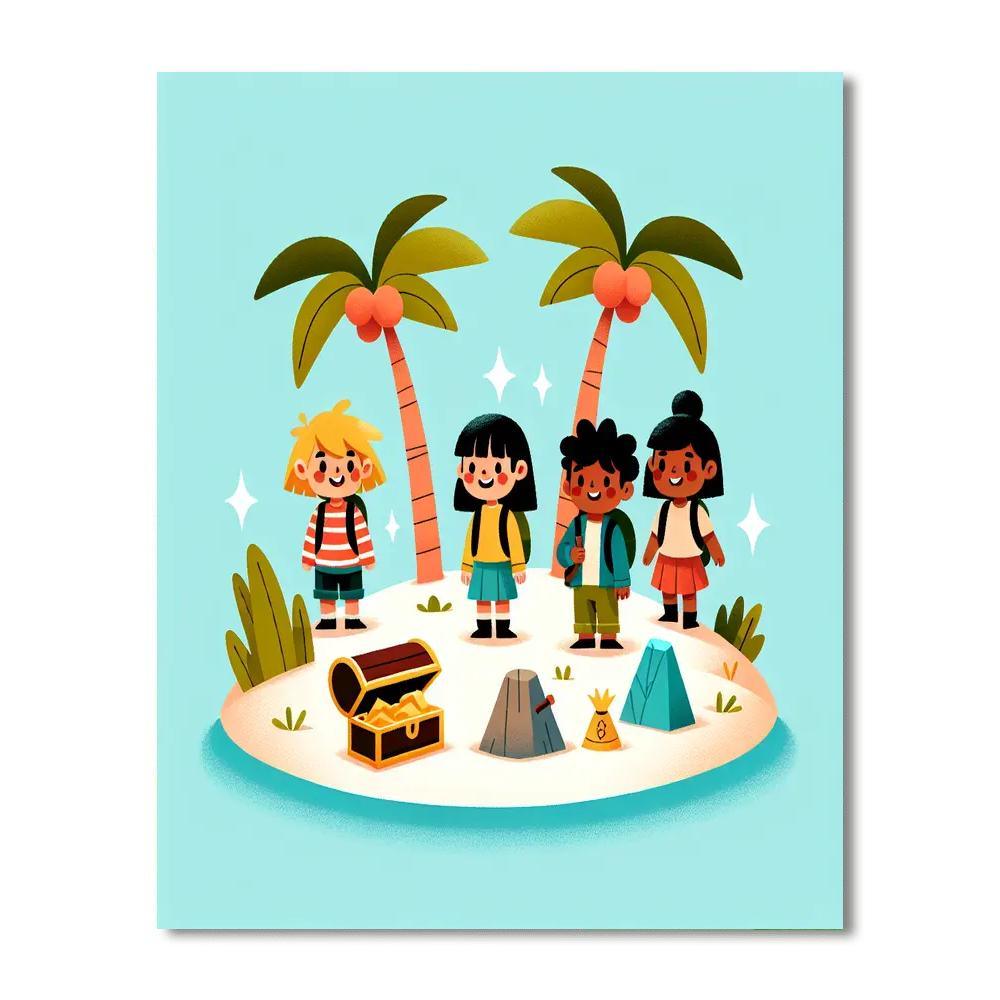 Island Exploration Quest Paint By Color