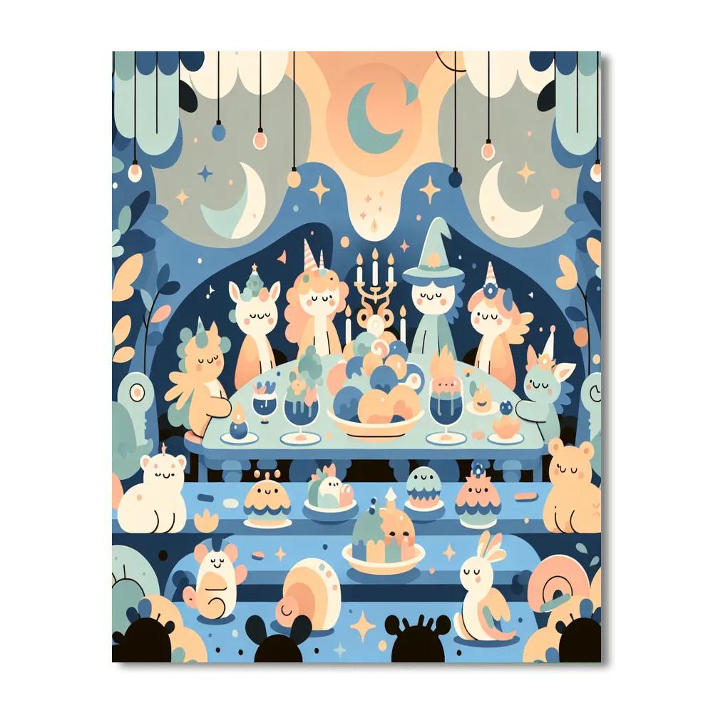 Fantasy Feast Festival Paint By Color