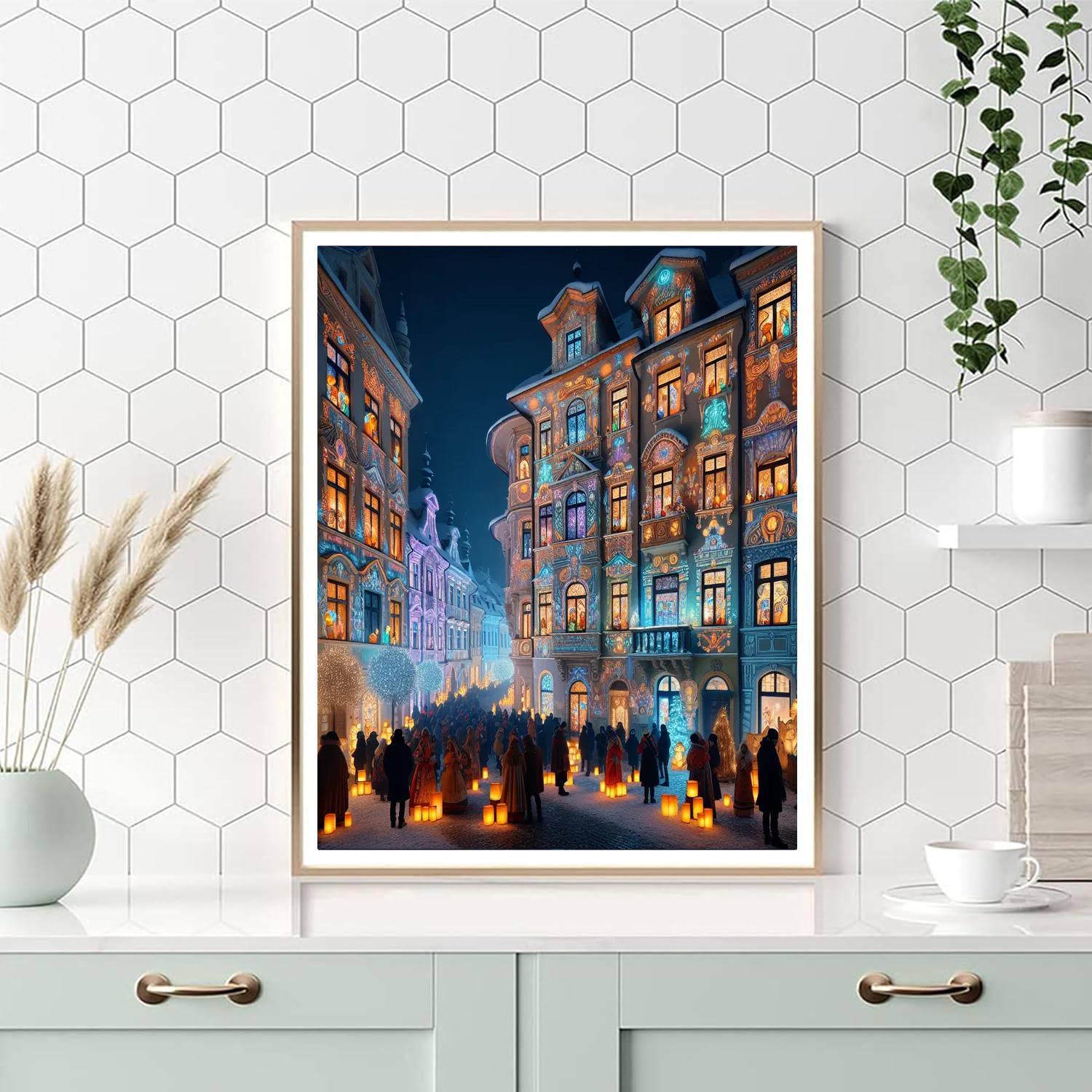 The Festival Of The Lights - Lyon Number Painting