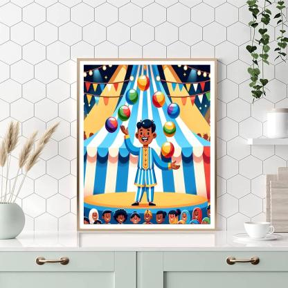 Circus Wonders Paint By Numbers Art