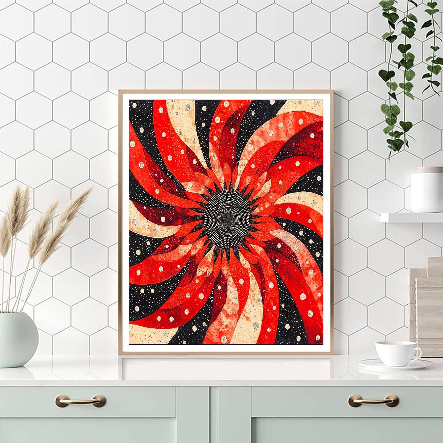 Yayoi Kusama Inspired Infinity's Whisper  DIY Paint By Numbers