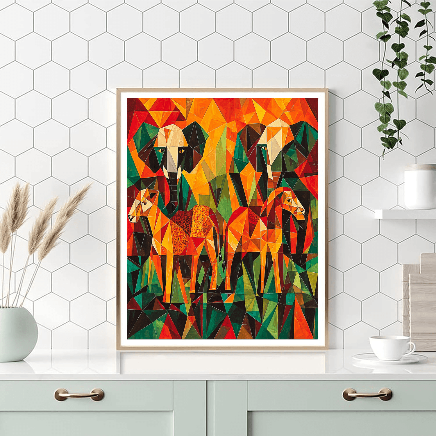 Pablo Picasso Inspired Picasso's Safari Adventure  Paint By Numbers Kits