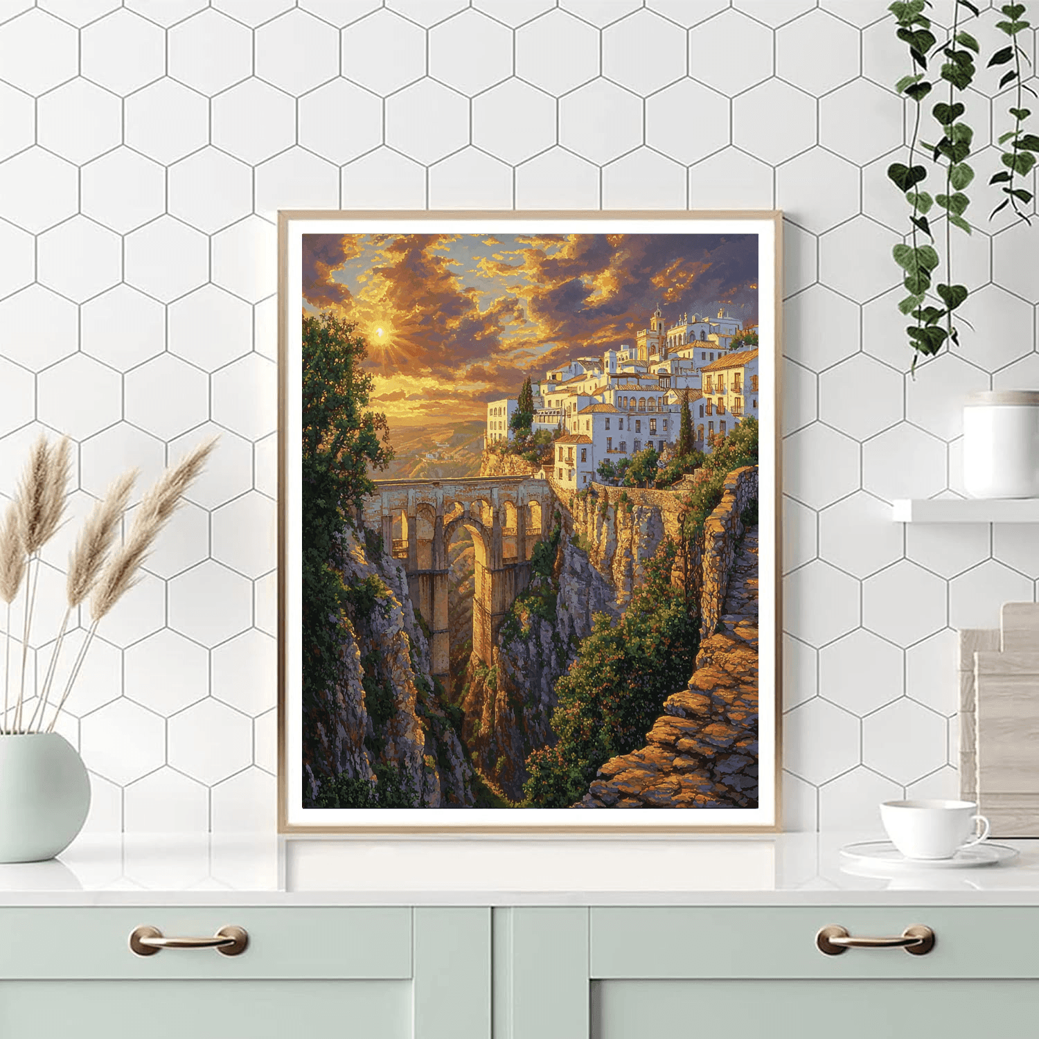 Ronda's Cliffside City Paint By Numbers Kits