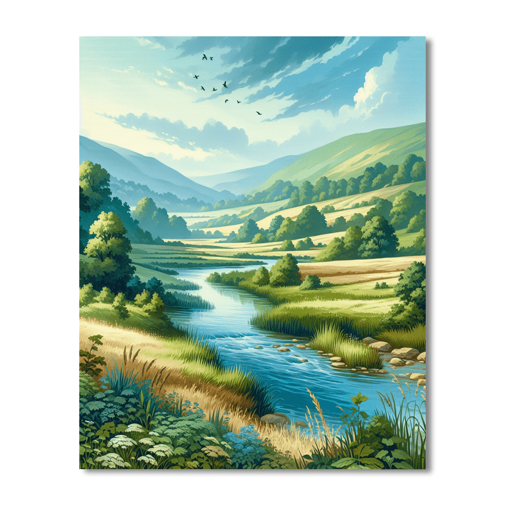 Tranquil Landscape Escape Paint By Number