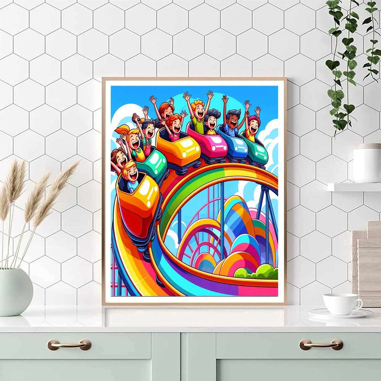 Exciting Roller Coaster Paint By Color