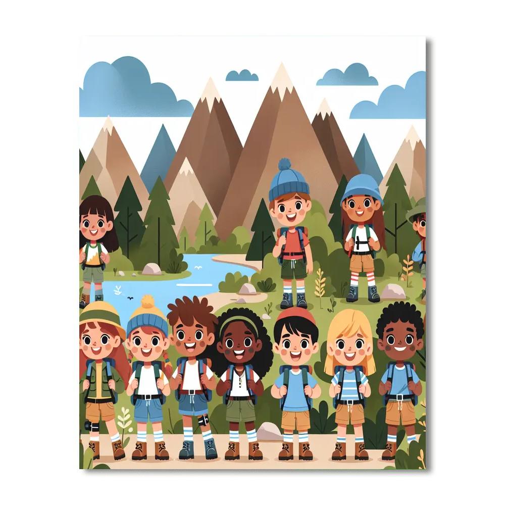 The Adventure Squad Painting Number Kit