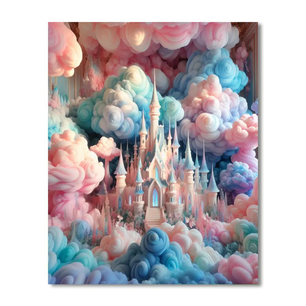 Fantasy Castle Of Dreams Numbered Painting Kits