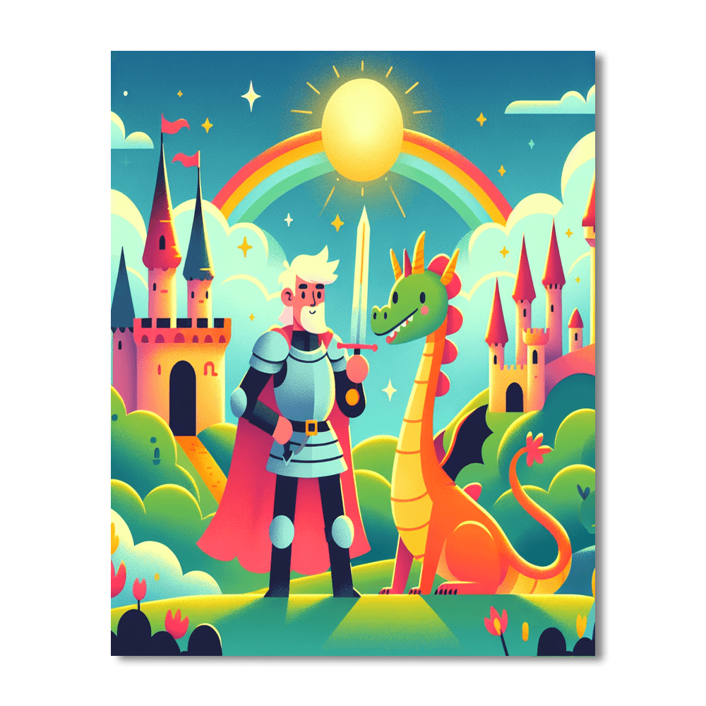 Wondrous Dragon Quest Number Painting